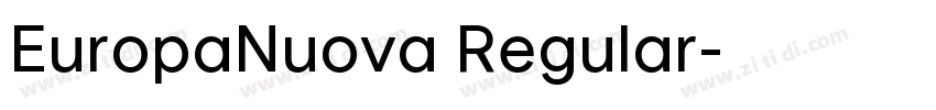 EuropaNuova Regular字体转换